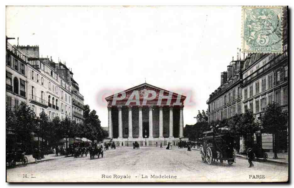CPA Rue Royale La Madeleine Paris
