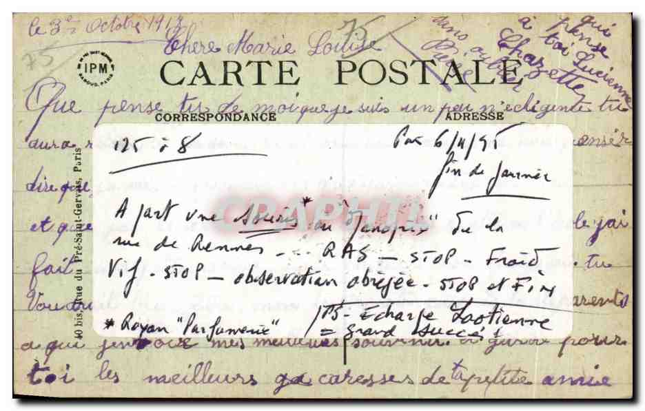 CPA Paris Jardin Des Plantes Marabout d Afrique Oiseau  — Rückseite