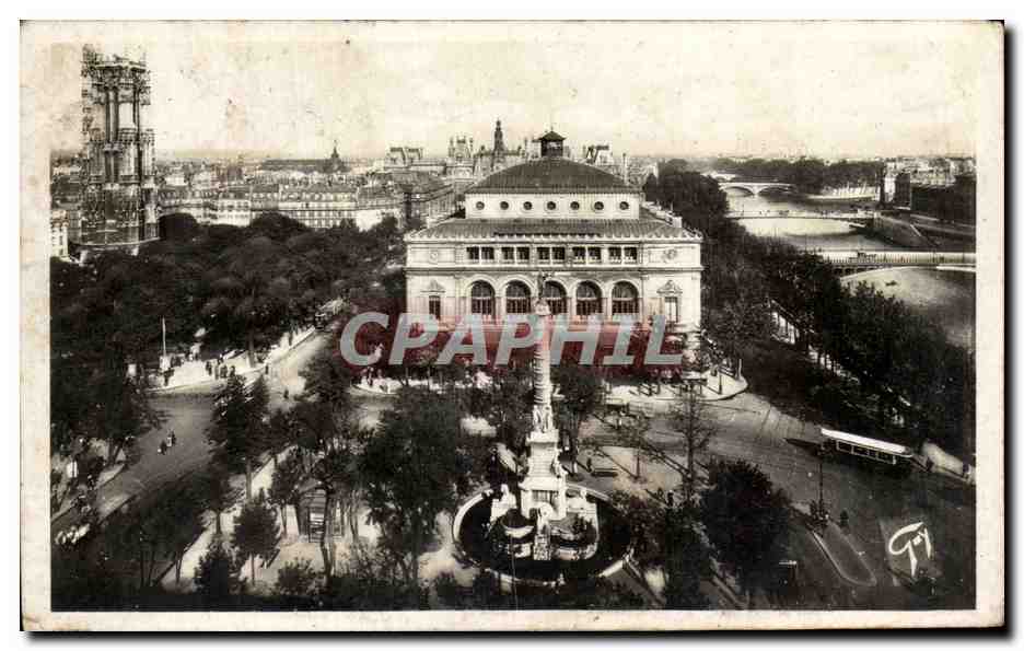 CPA Paris Et Ses Merveilles Panorama sur la Place du Chatelet