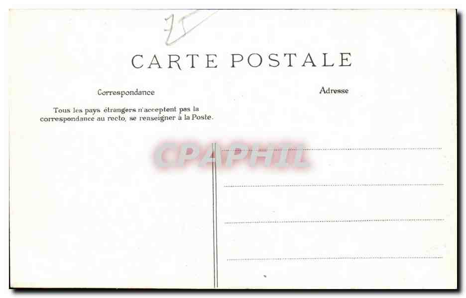 CPA Paris Ile de la Cite Ecluse de la Monnaie Notre Dame Peniches — Rückseite