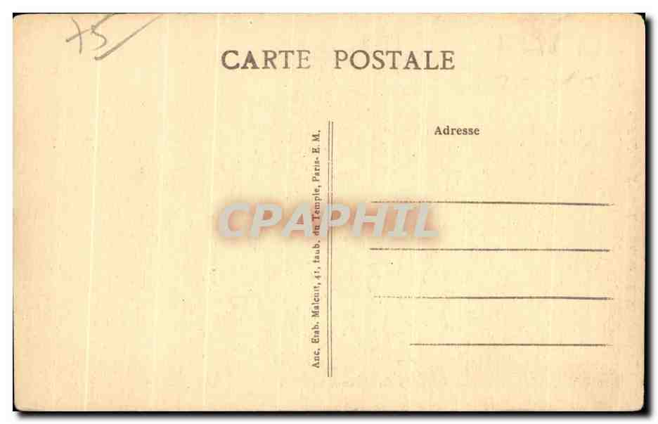 CPA Paris La Mairie  — Rückseite