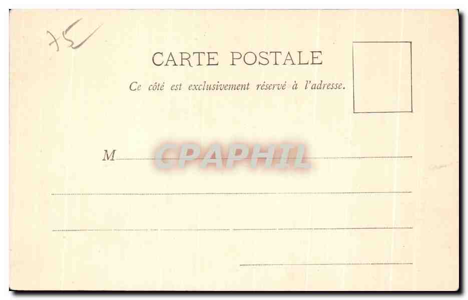 CPA Paris L Eglise St Vincent De Paul — Rückseite