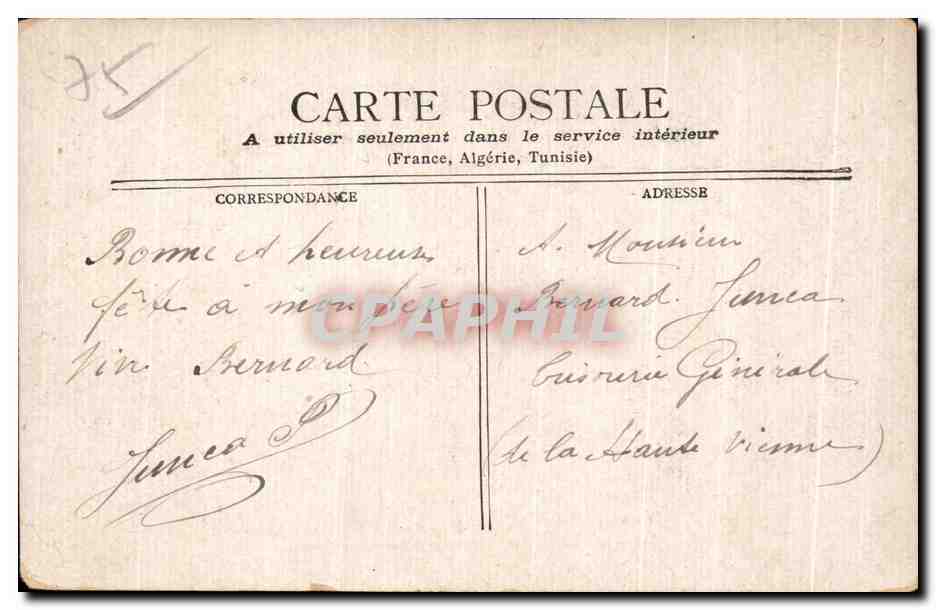 CPA Paris Boulev   Porte St Martin — Rückseite