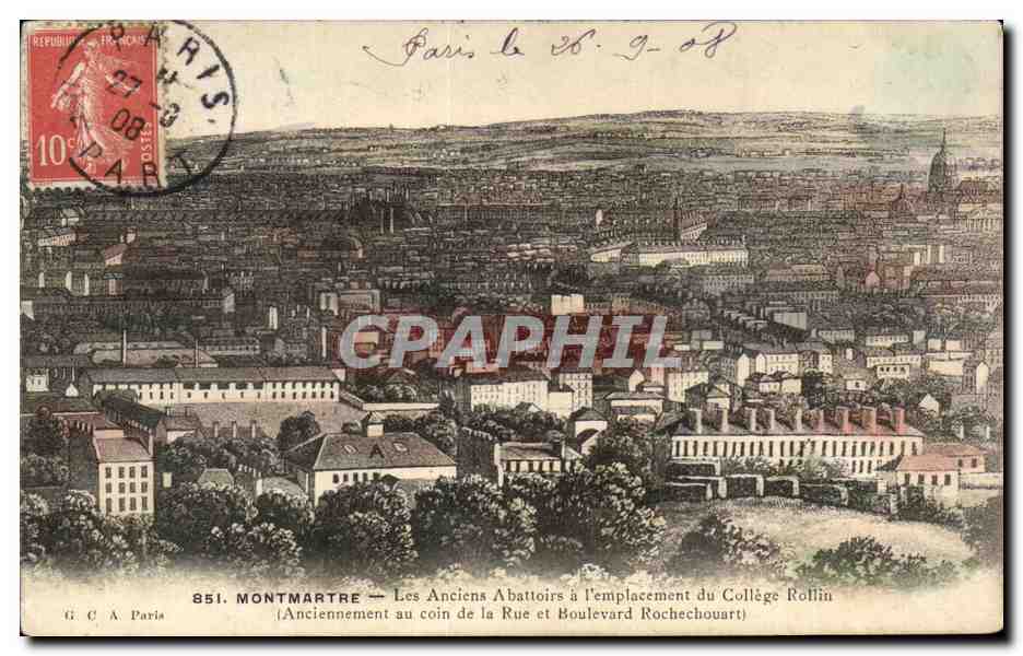 CPA Montmartre Les Anciens Abattoirs a I emplacement du College Rollin 