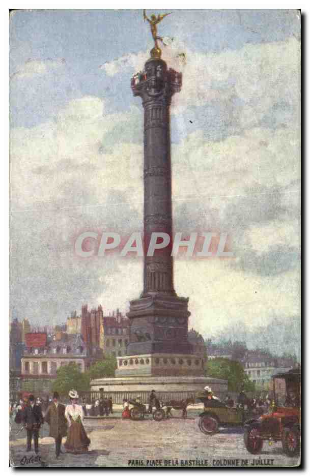 CPA Paris Place De la Rastille Colonne De Juillet