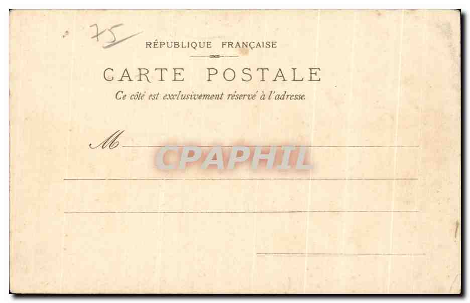 CPA Luxembourg Paris — Verso