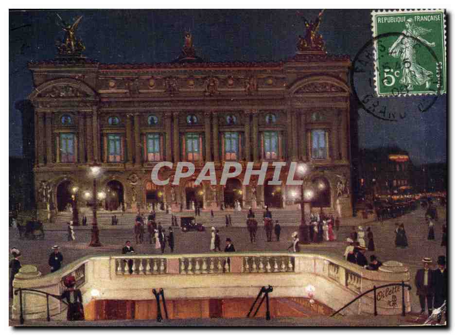 CPA Paris L Opera Commence en 1861 par Charles Garnier 