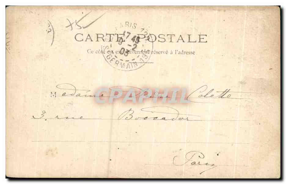 CPA Tombeau de Napoleon aux Invalides Paris  — Rückseite