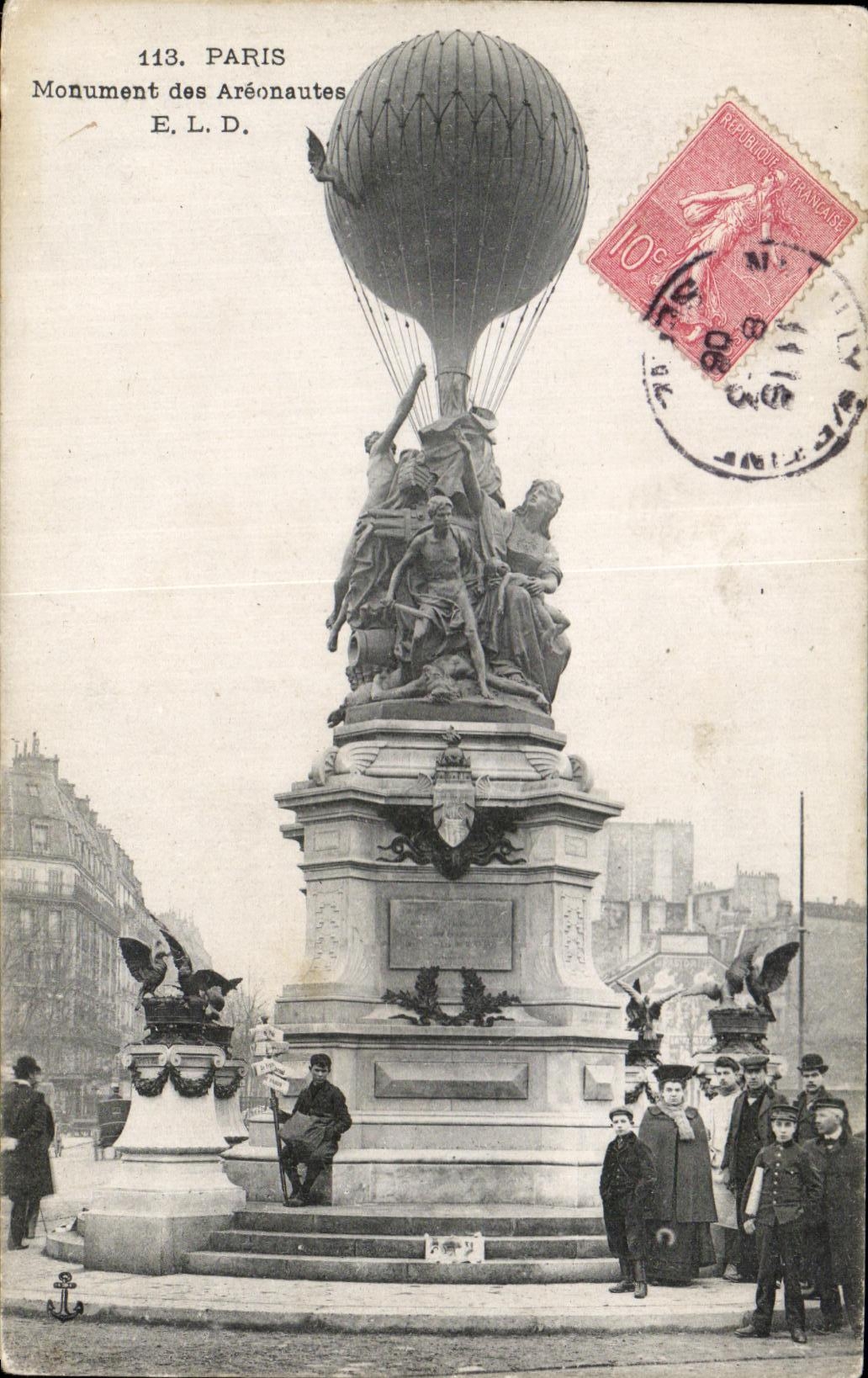 Monument des Aréonautes — Paris — E.L.D. n°113
