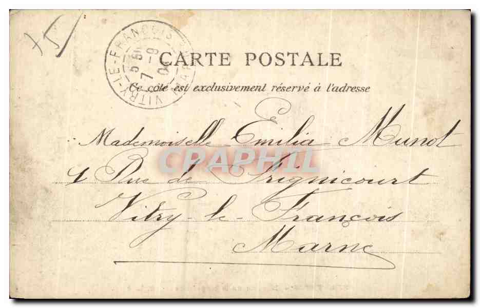 CPA Paris Hospice de la Salpetriere Hopital — Verso
