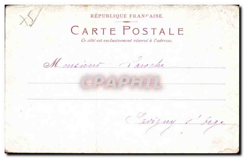 CPA Paris Boulevard St Michel et la Rue Soufflot Pantheon  — Rückseite