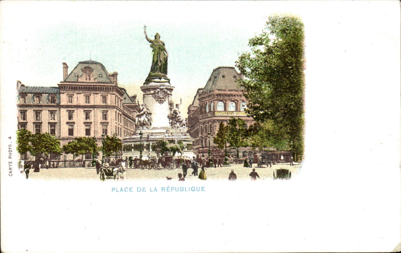 CPA Place De La Republique Paris 