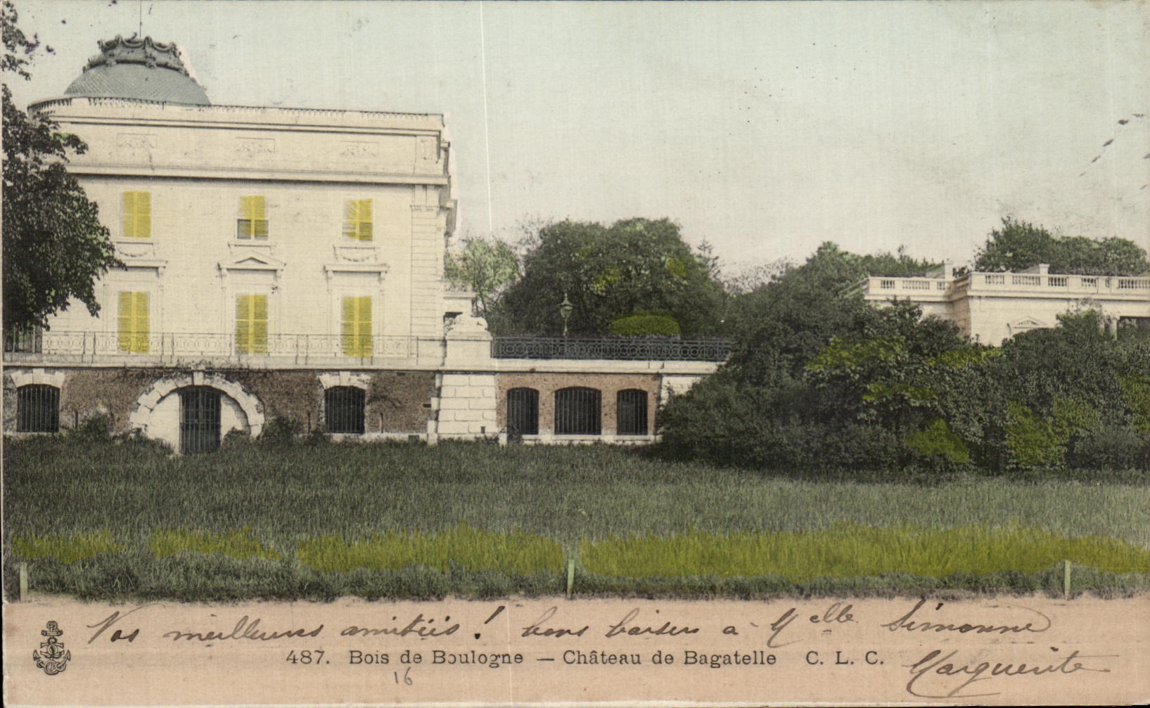 CPA Paris Bois de Boulogne Chateau de Bagatelle