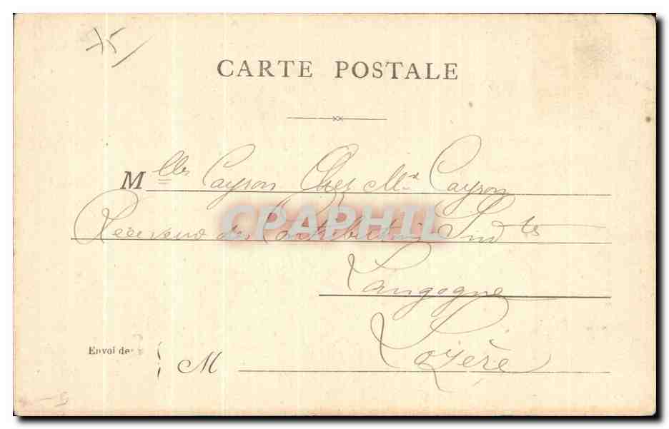 CPA Paris Alphonse De Neuville — Rückseite