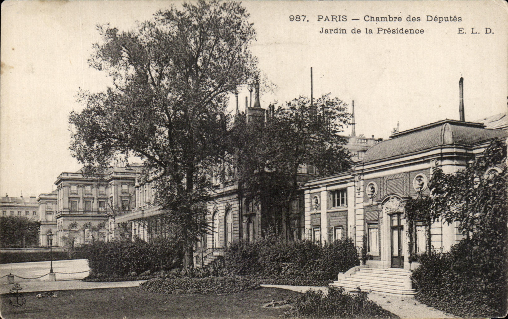 CPA Paris Chambre des Deputes Jardin de la Presidence