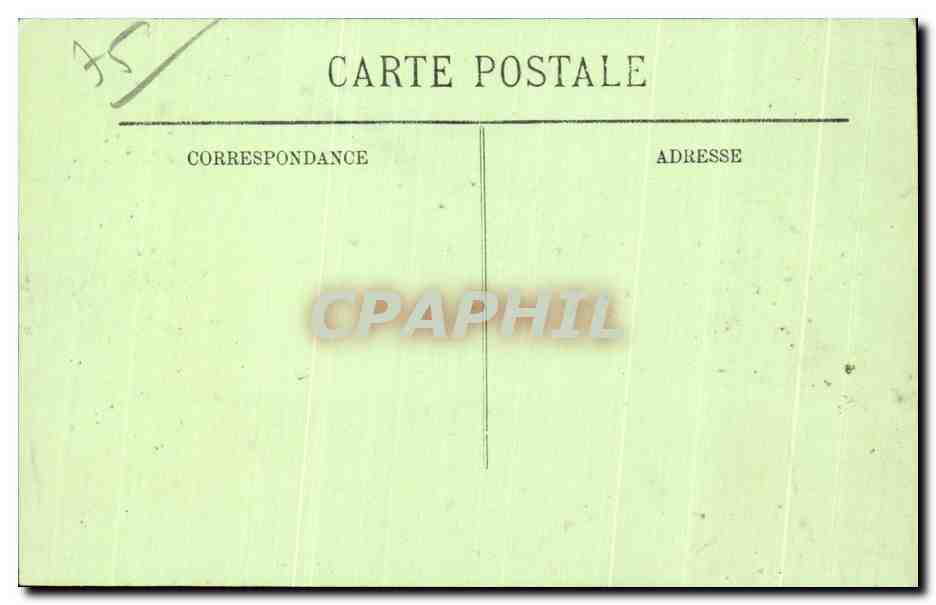 CPA Paris Palais du President de la Chambre des Deputes — Rückseite