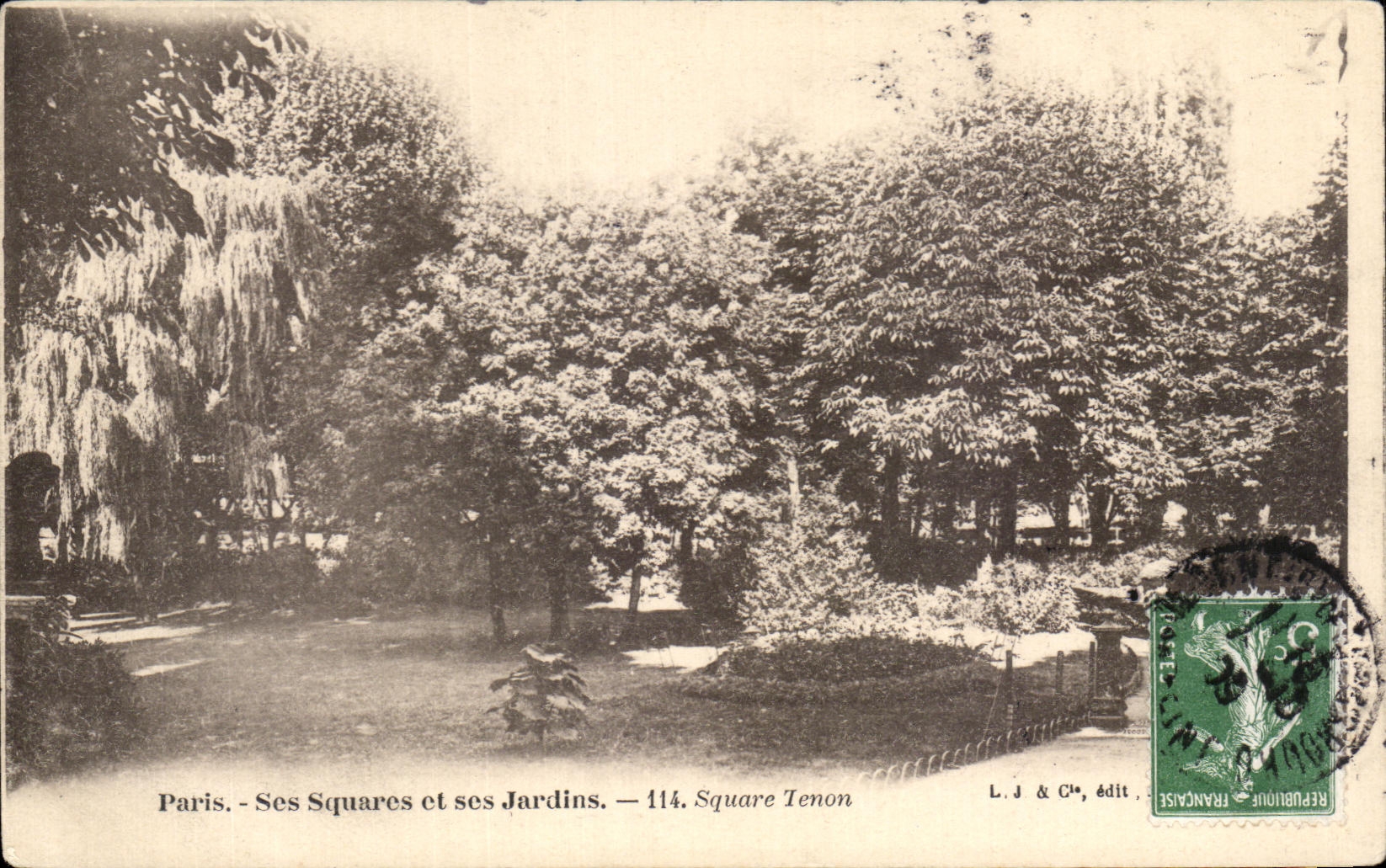 CPA Paris Ses Squares et ses Jardins Square Tenon