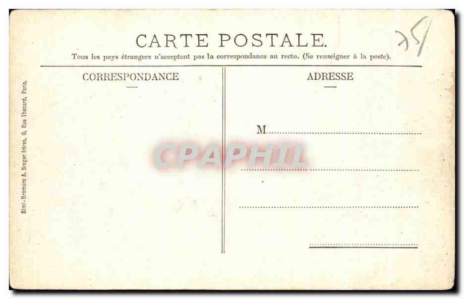 CPA Lycee Fenelon Paris Cabinet de la Directrice 1 — Rückseite