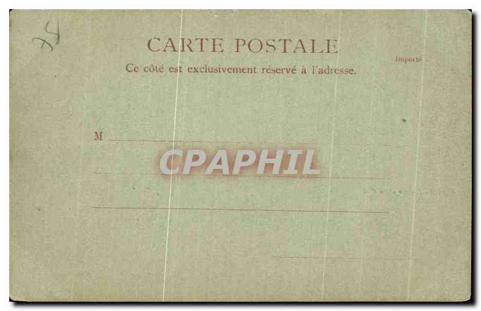 CPA Quai du Louvre et la Cite Paris — Rückseite