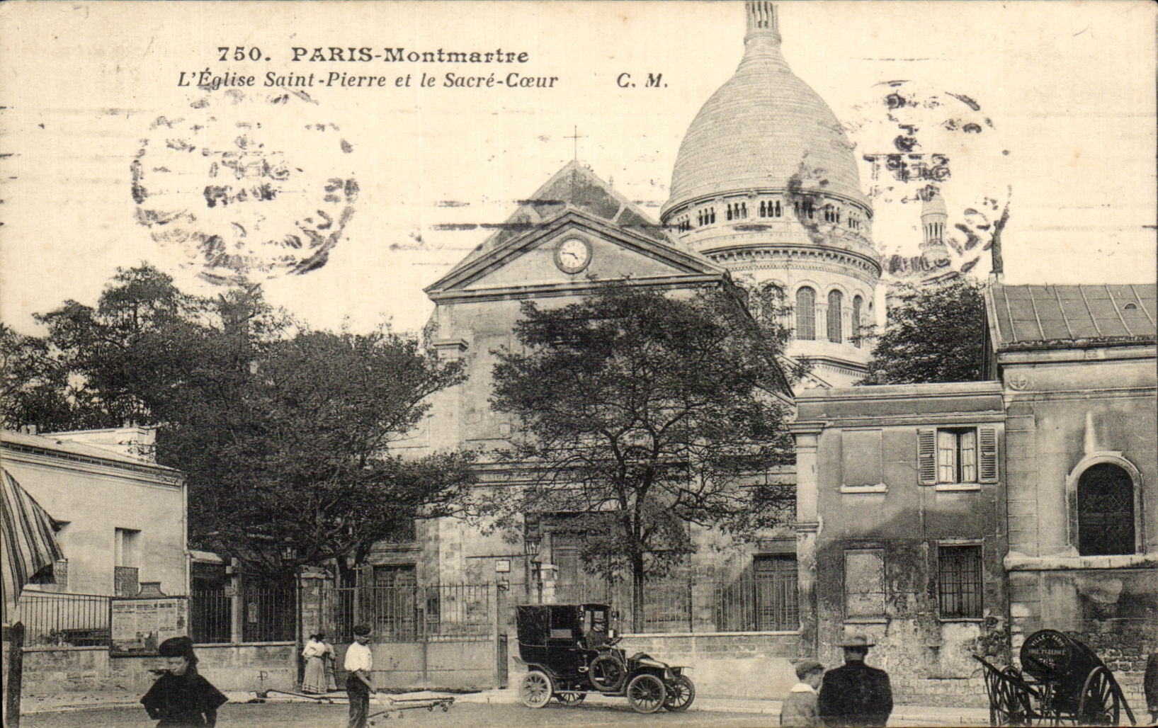 Paris-Montmartre — L'Église Saint-Pierre et le Sacré-Cœur — C.M. n°750