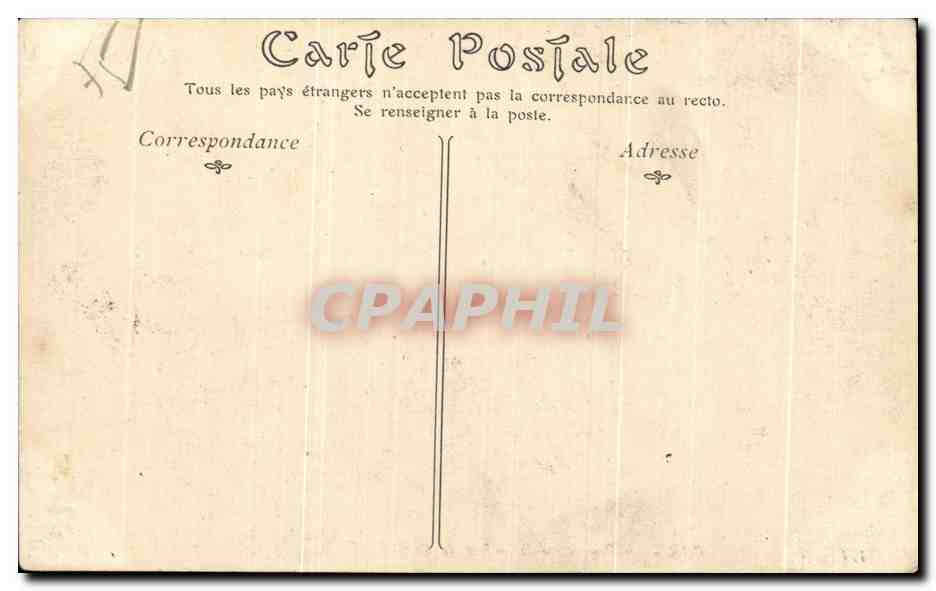 CPA Paris Perspective de la Rue de Rivoli Bazar Louvre — Verso