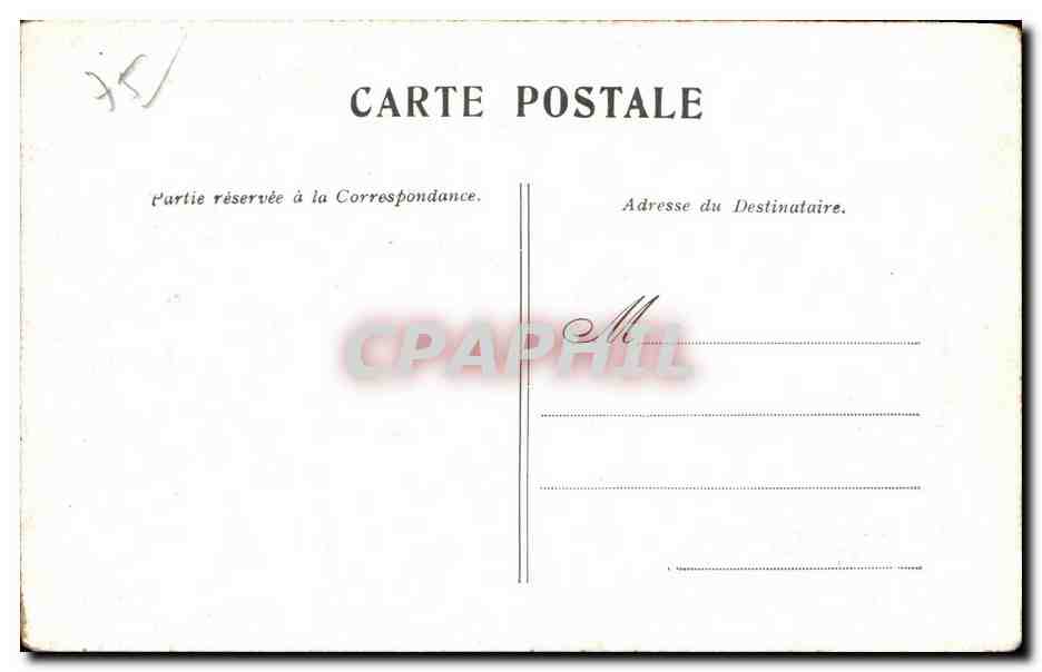 CPA Paris Chappe Telegraphe aerien — Verso