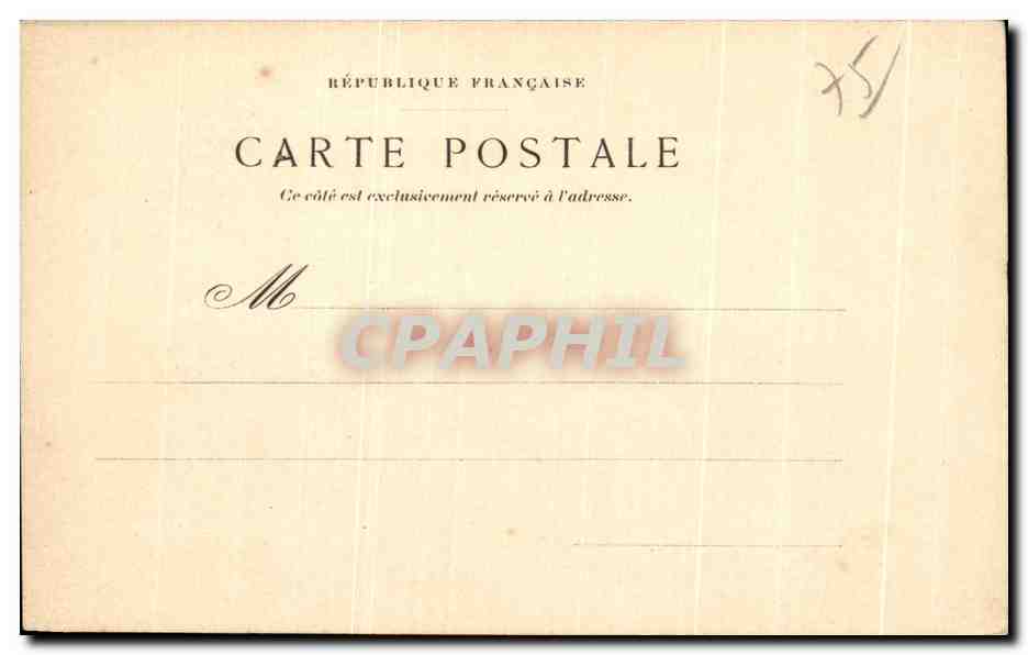 CPA Fontaine Saint Michel Paris  — Rückseite