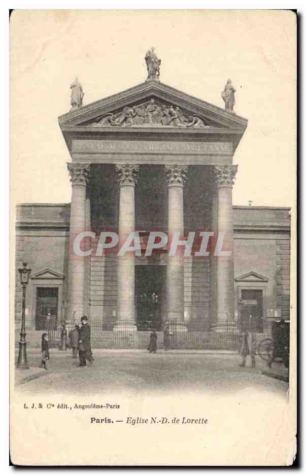 CPA Paris Eglise N D de Lorette
