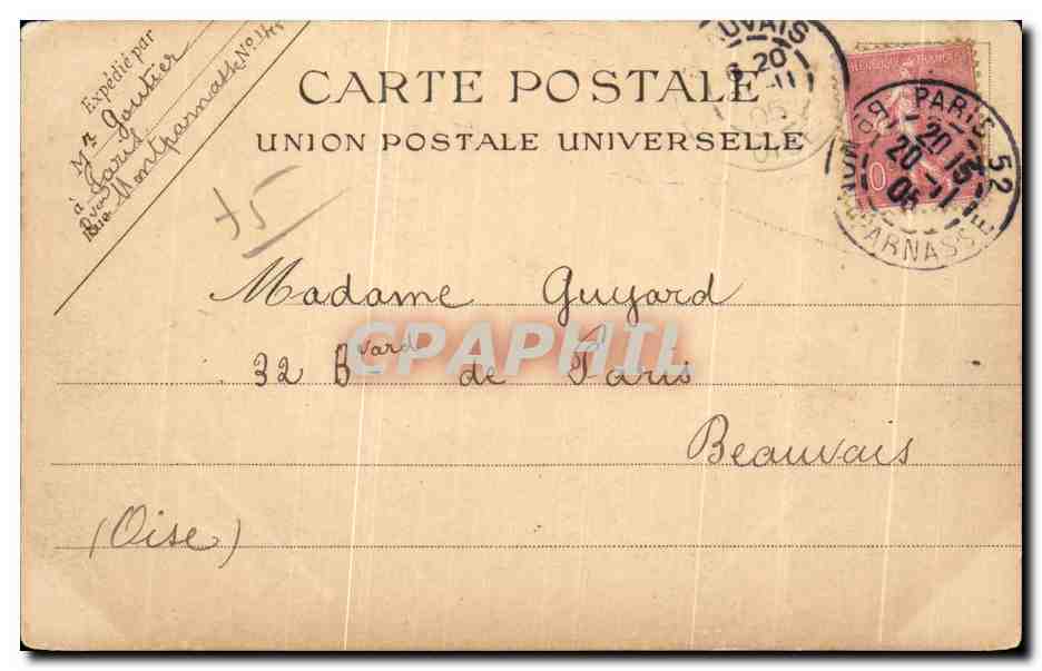 CPA Paris 108 La Station de la Bastille Metropolitain metro  — Rückseite