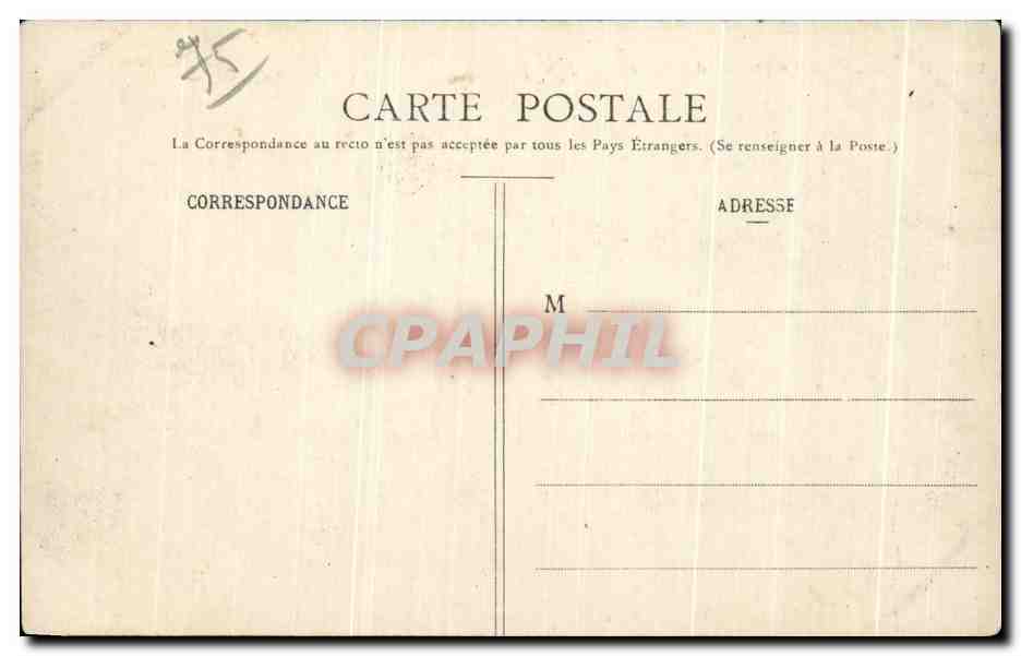 CPA Paris Notre Dame de Bercy — Rückseite