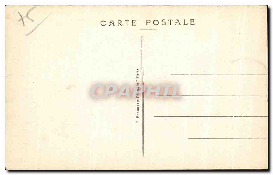 CPA Paris Le Boulevard et la Porte St Denis The Boulevard and St Danis Gathe — Rückseite