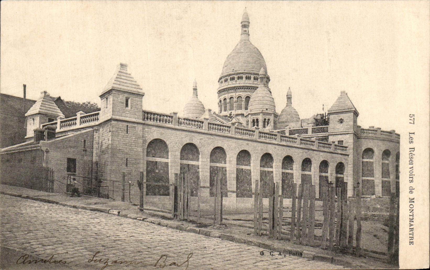 CPA Les Reservoirs de Montmartre Paris Sacre Coeur 