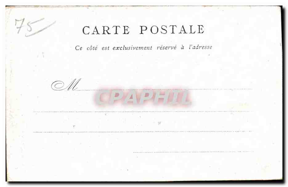 CPA Hotel De Ville Edite par le Bon Marche Paris Marche aux fleurs  — Rückseite
