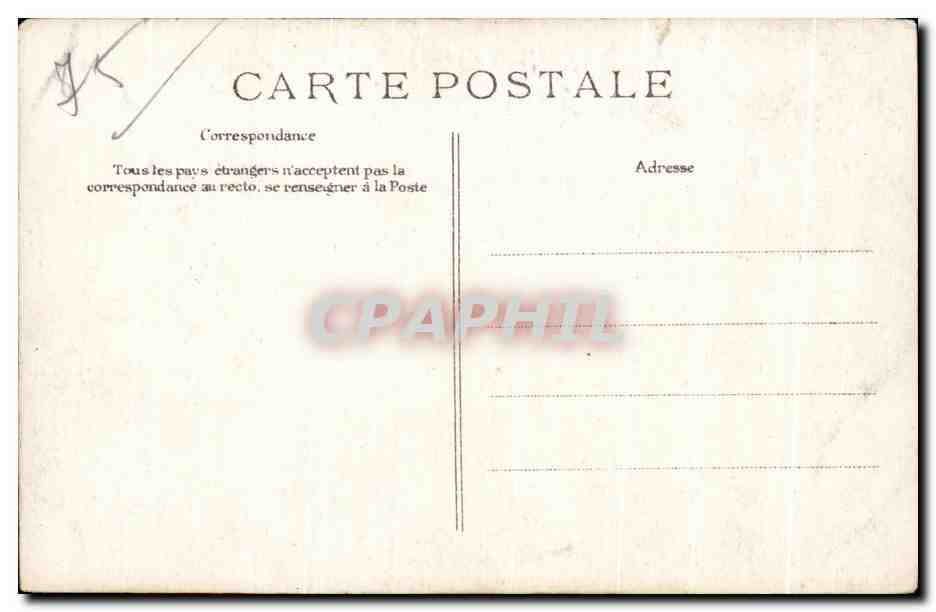 CPA Crue De La Seine Paris La Chambre des Deputes Inondations — Rückseite