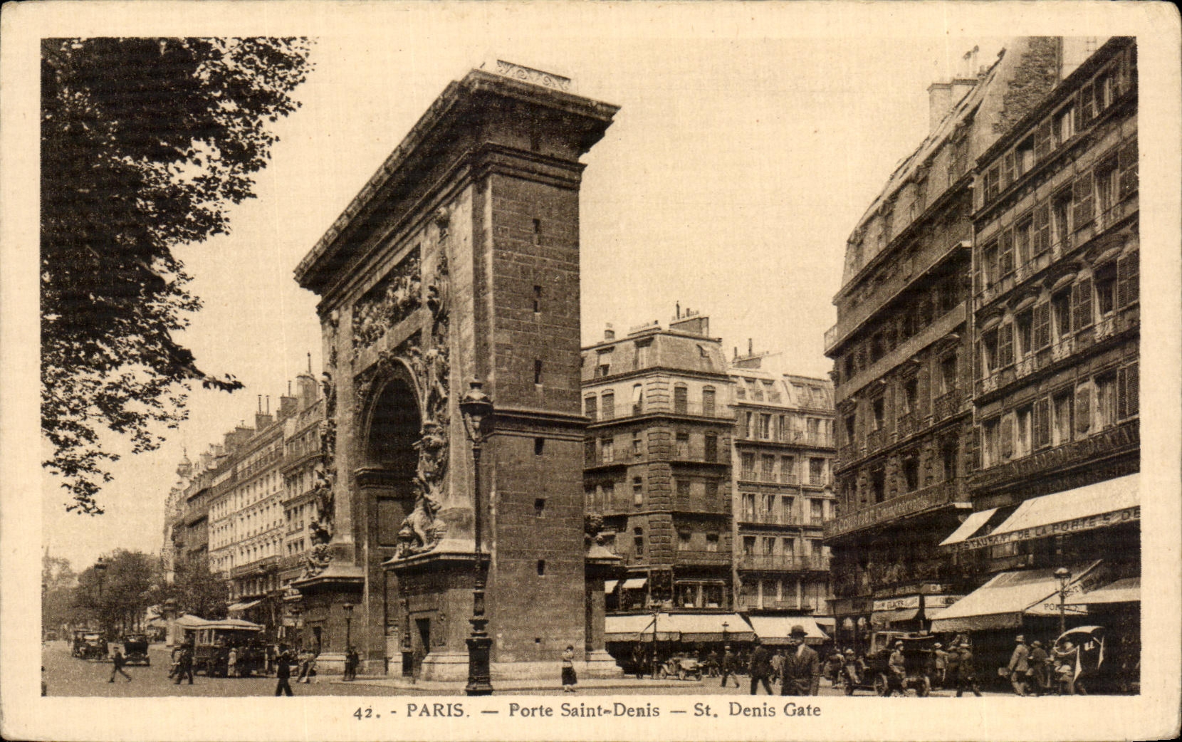 CPA Paris Port Saint Denis St Denis Gate