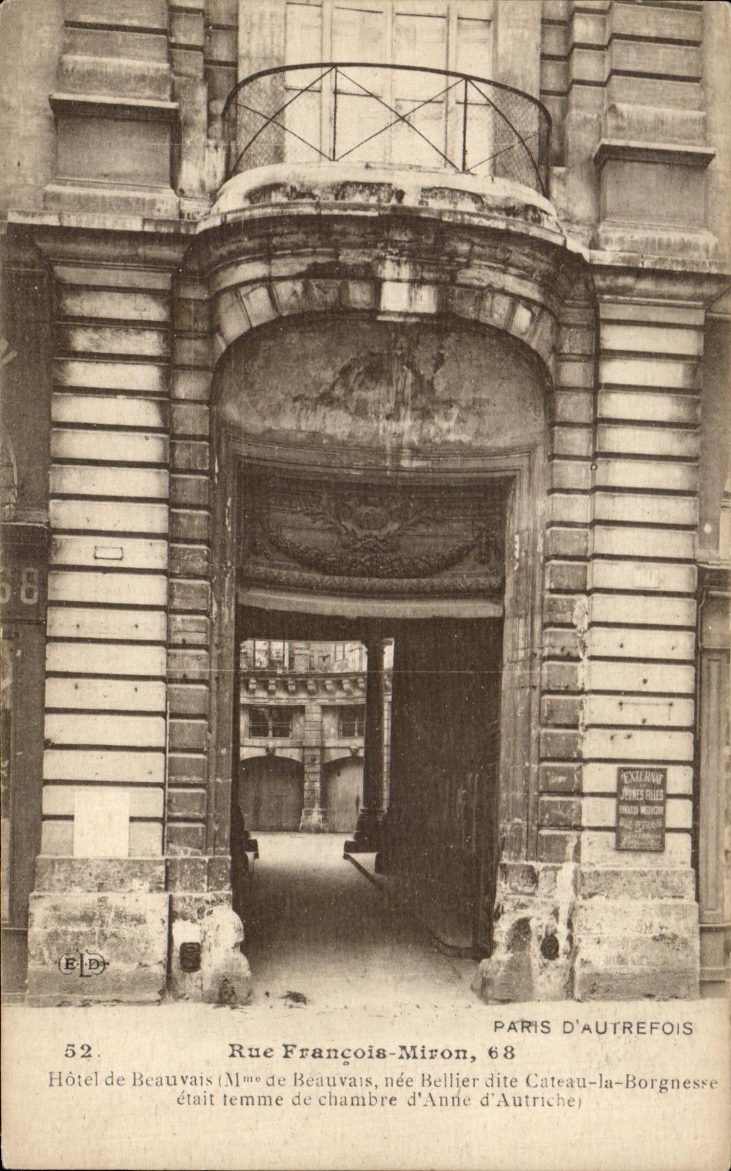 CPA Paris D Autrefois Rue Francois Miron 68