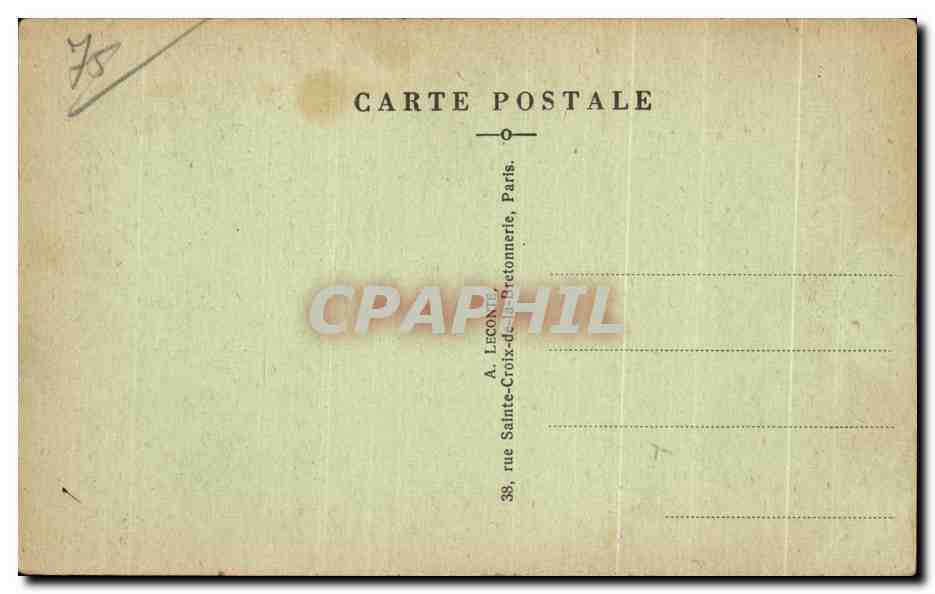 CPA Paris Le Tombeau du Soldat Inconnu A L Tomb of Unknown Soldier Arc de TRiomphe  — Rückseite