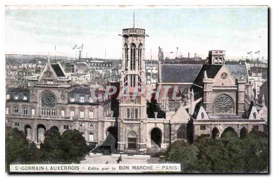 CPA St Germain L Auxerrois Edite par le Bon Marche Paris