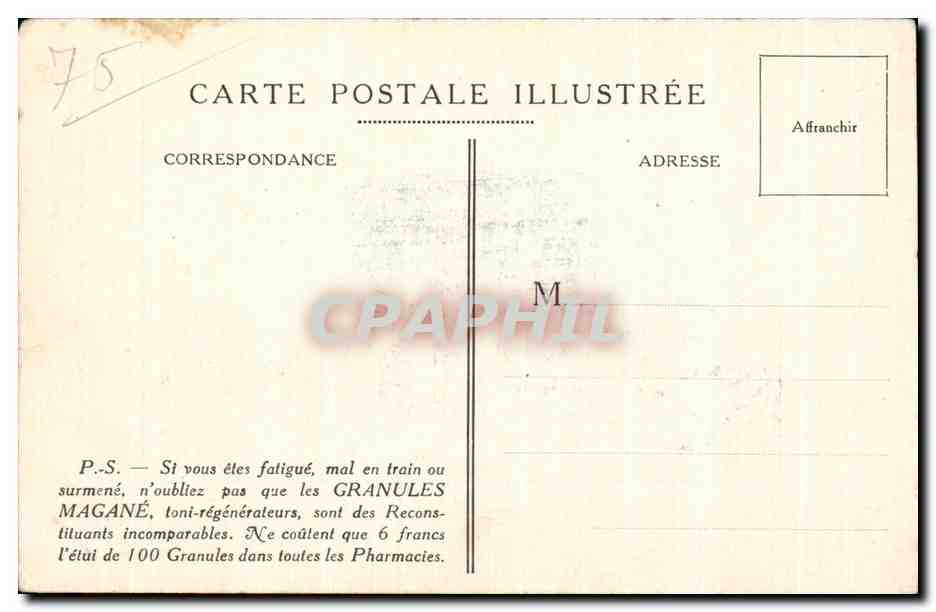 CPA Paris Arc de Triomphe   Place De L Etoile — Rückseite