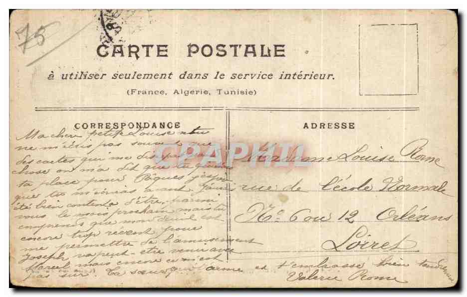 CPA Paris Inonde Rue de Lille Inondations 1910 — Rückseite
