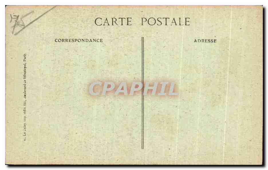 CPA Rue Francois Miron Jolie Courette dont les pans de bois de I epoque Renaissance Paris  — Rückseite