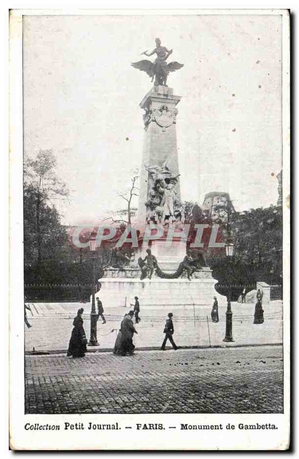 CPA Petit Journal Paris Monument de Gambetta