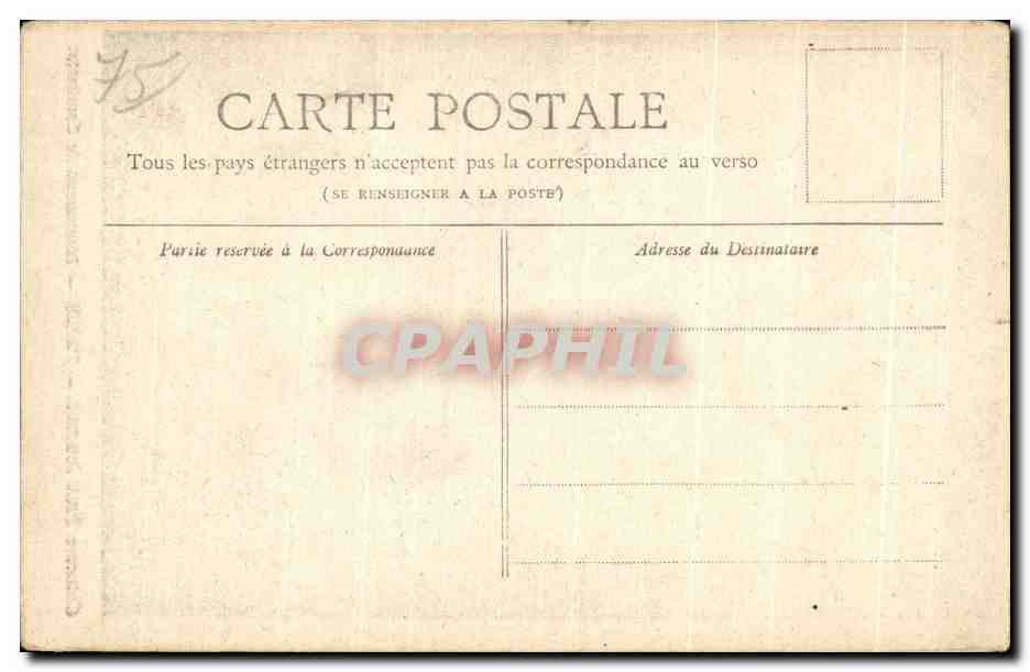 CPA Petit Journal Paris Monument de Gambetta — Rückseite