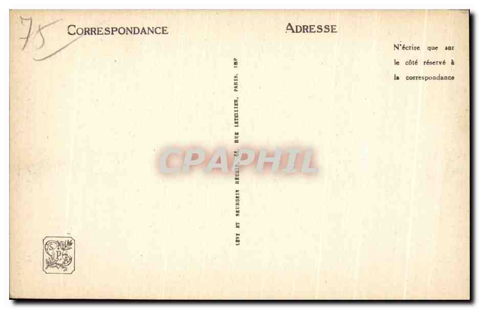 CPA Paris Monument Commemoratif de I Incendie du Bazar de la Charite Chemin de Croix — Verso