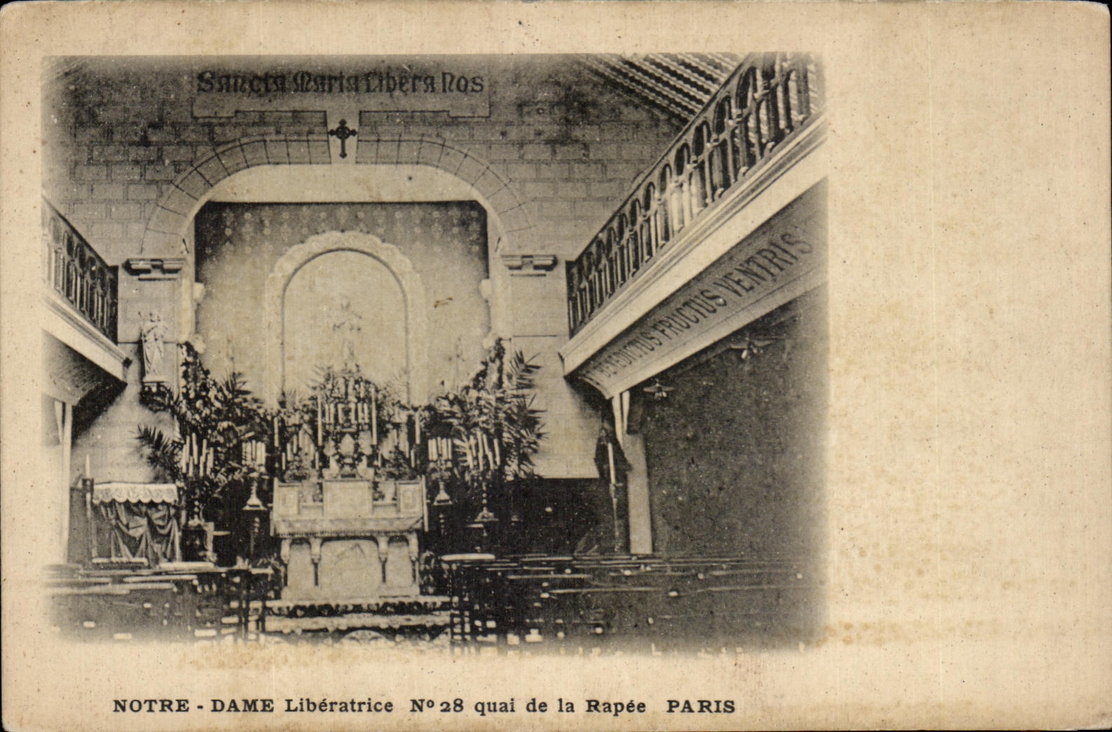 CPA Notre Dame Liberatrice No 28 quai de la Rapee Paris