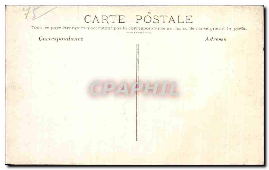 CPA Inondations de Paris Rue et la gare de Lyon  — Rückseite