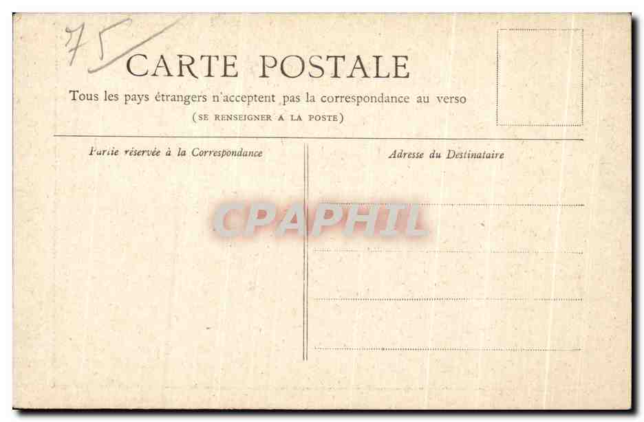 CPA Petit Journal Paris Horloge du Palais de Justice — Rückseite