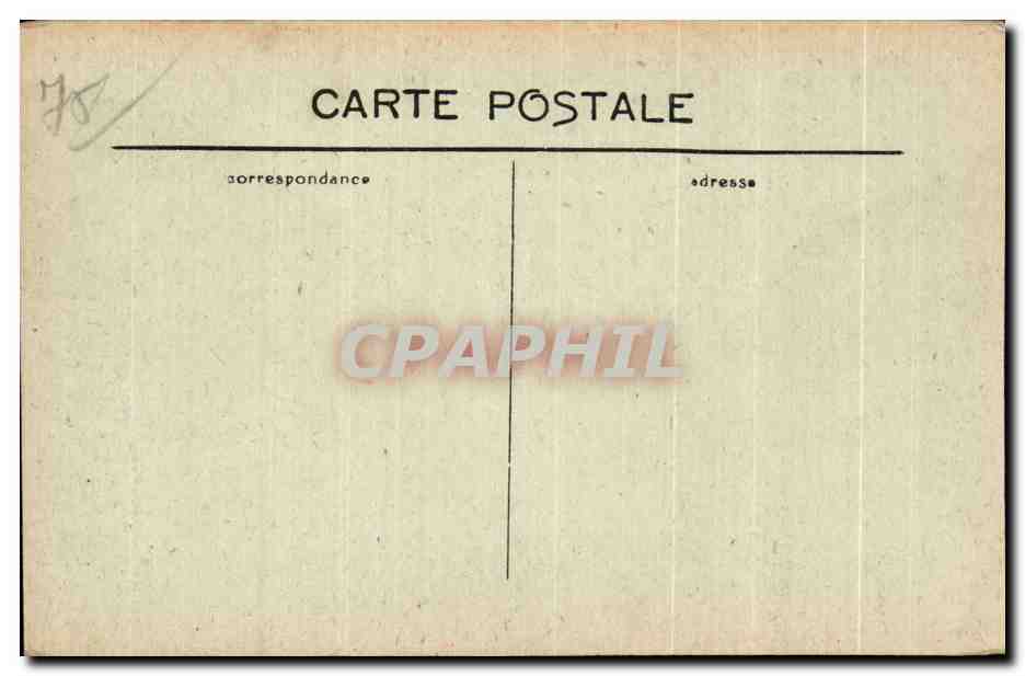 CPA Paris La Bourse Construite de 1808 a 1826 par Brongniart et Labarre — Rückseite