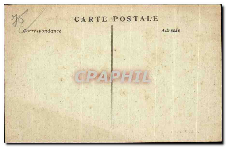 CPA Paris Palais du Senat Vue prise du Luxembourg — Rückseite