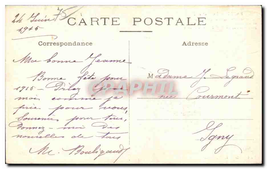 CPA Paris La Nativite Eglise Saint Julien le pauvre  — Rückseite